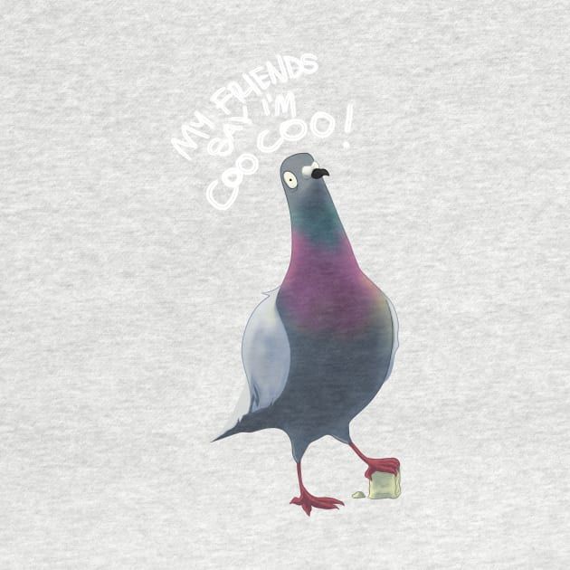 Pigeon Artwork - London, NYC, Flying Rats - Coo Coo by aronimation